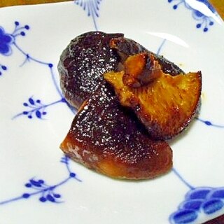 生椎茸の醤油炒め　ガリバタ風味